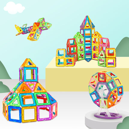 Blocos Magnéticos Vlop 120 peças, Montessori - Maolee