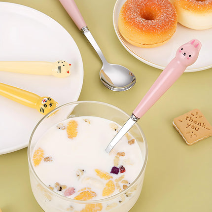 Jogo De Talheres Infantil 3 Peças Aço Inox - Maolee