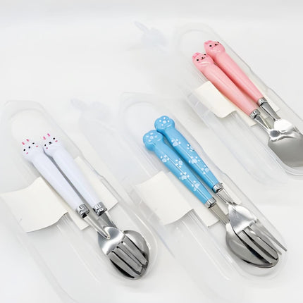 Jogo De Talheres Infantil 3 Peças Aço Inox - Maolee