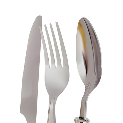 Jogo De Talheres Infantil 3 Peças Aço Inox - Maolee