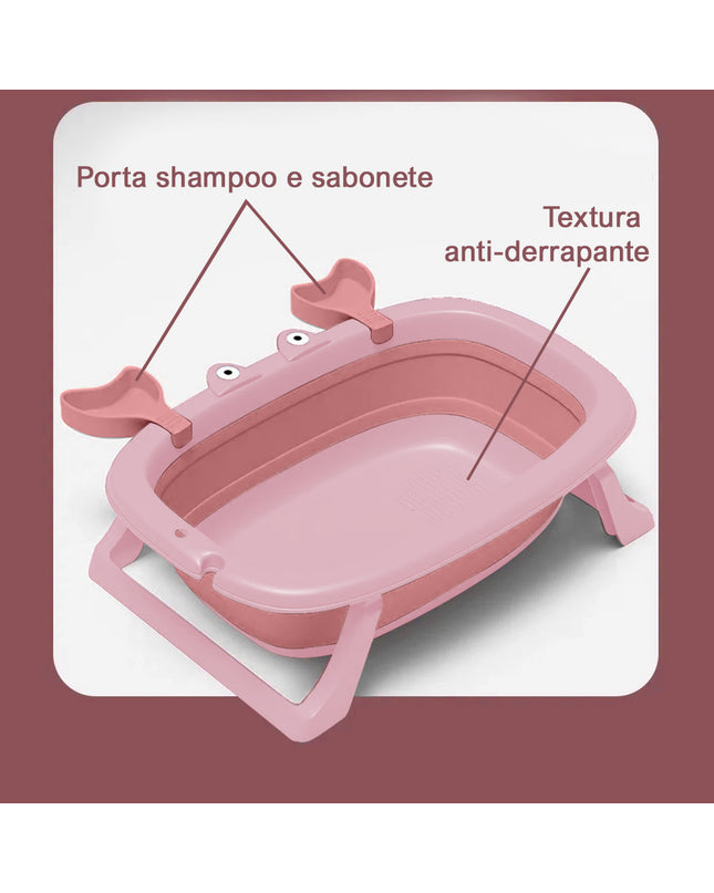 Banheira para Bebê Infantil, Rosa - Maolee