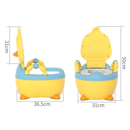 Troninho Penico Sanitário Infantil Privadinha Patinho Feliz Cor:Amarelo