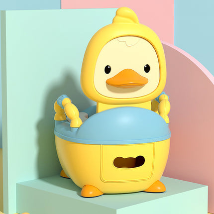 Troninho Penico Sanitário Infantil Privadinha Patinho Feliz Cor:Amarelo