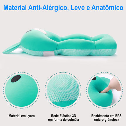 Almofada para Banho do Bebê Banheira Universal, Verde - Maolee