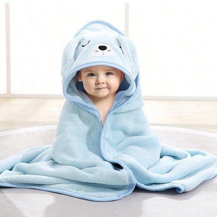 Toalha de Banho Infantil, Azul - Maolee