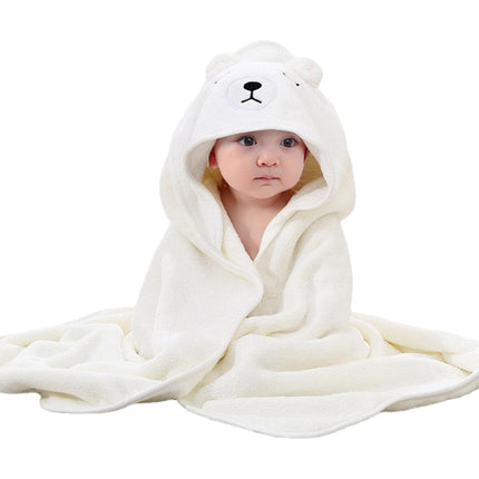 Toalha de Banho Infantil, Branco - Maolee