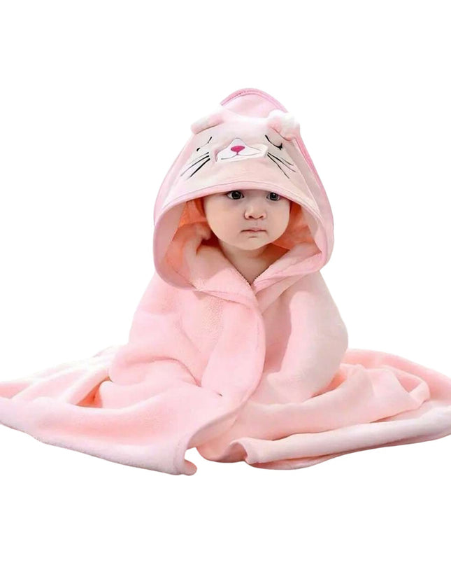 Toalha de Banho Infantil, Rosa - Maolee