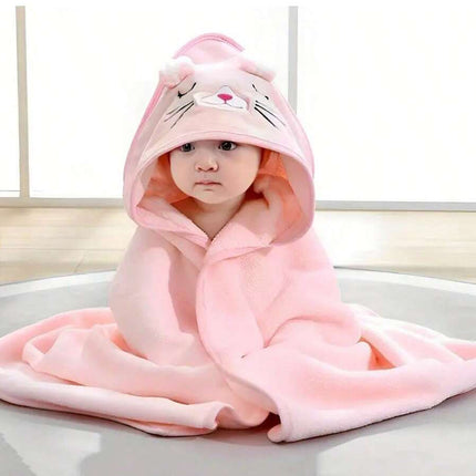 Toalha de Banho Infantil, Rosa - Maolee