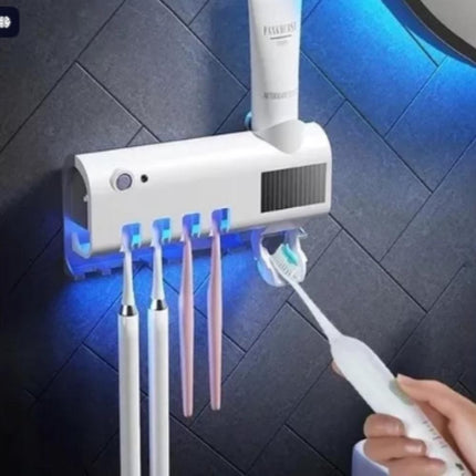 Suporte Escova De Dente Com Esterilizador e Dispenser Automático - Maolee