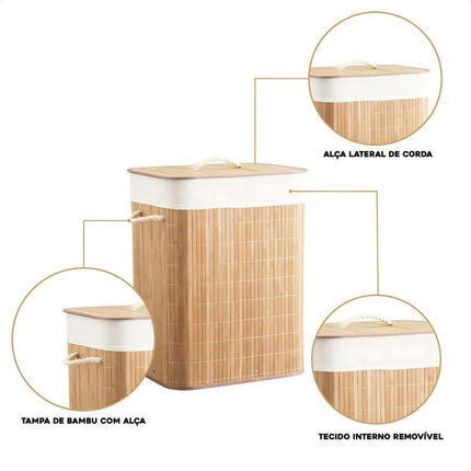 Cesto Bambu 72L - Maolee