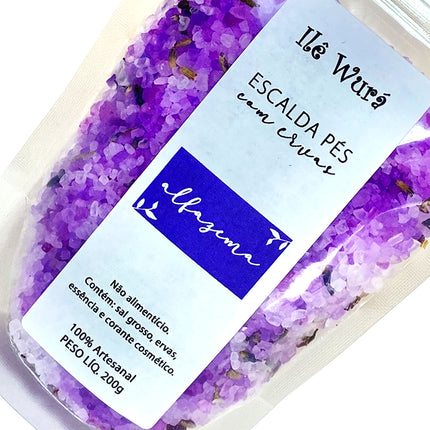 Escalda Pés ALFAZEMA 200g - Promove relaxamento e sono - Maolee