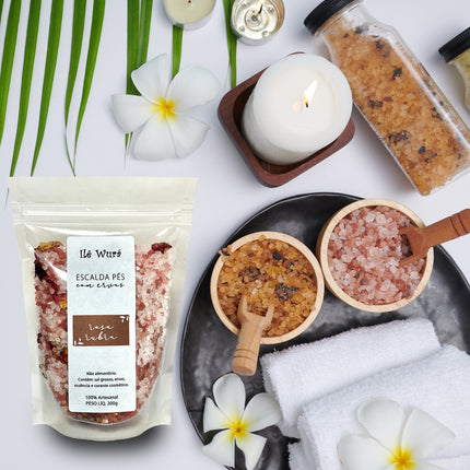 Escalda Pés ROSA RUBRA - Combate a Depressão e atrai o Amor - Maolee