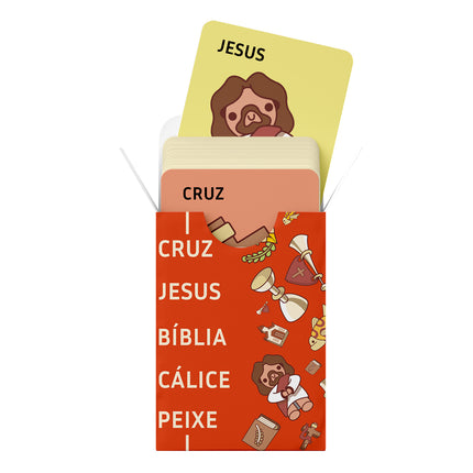 Jogo Bíblico - Cruz, Jesus, Bíblia, Cálice, Peixe - Maolee