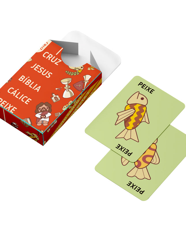 Jogo Bíblico - Cruz, Jesus, Bíblia, Cálice, Peixe - Maolee