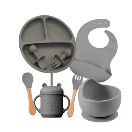 Conjunto completo Alimentação para Bebês de Silicone 8 Peças - Maolee