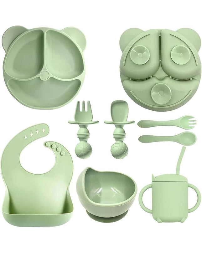Conjunto completo Alimentação para Bebês de Silicone 8 Peças - Maolee