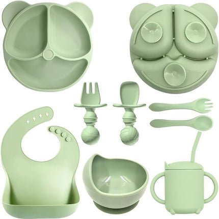 Conjunto completo Alimentação para Bebês de Silicone 8 Peças - Maolee