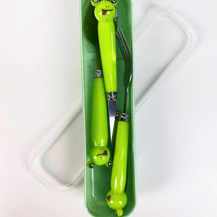 Jogo De Talheres Infantil 3 Peças Aço Inox - Maolee