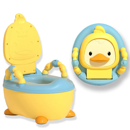 Troninho Penico Sanitário Infantil Privadinha Patinho Feliz Cor:Amarelo