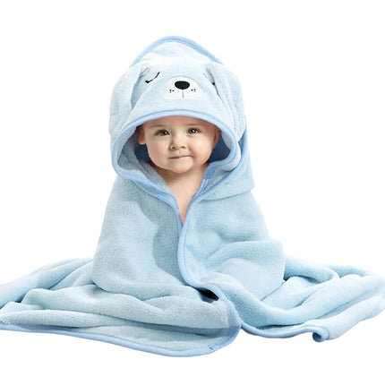 Toalha de Banho Infantil, Azul - Maolee