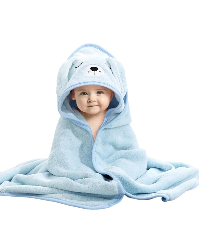 Toalha de Banho Infantil, Azul - Maolee