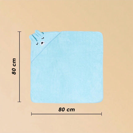 Toalha de Banho Infantil, Azul - Maolee