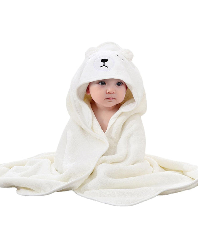 Toalha de Banho Infantil, Branco - Maolee