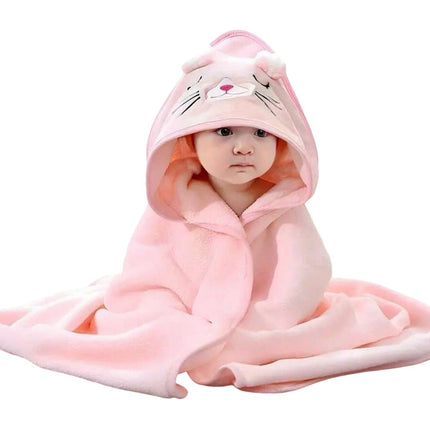 Toalha de Banho Infantil, Rosa - Maolee