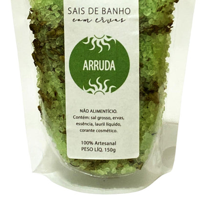 Sais para Banho - Escalda Pés ARRUDA com Ervas e Espumante - Maolee
