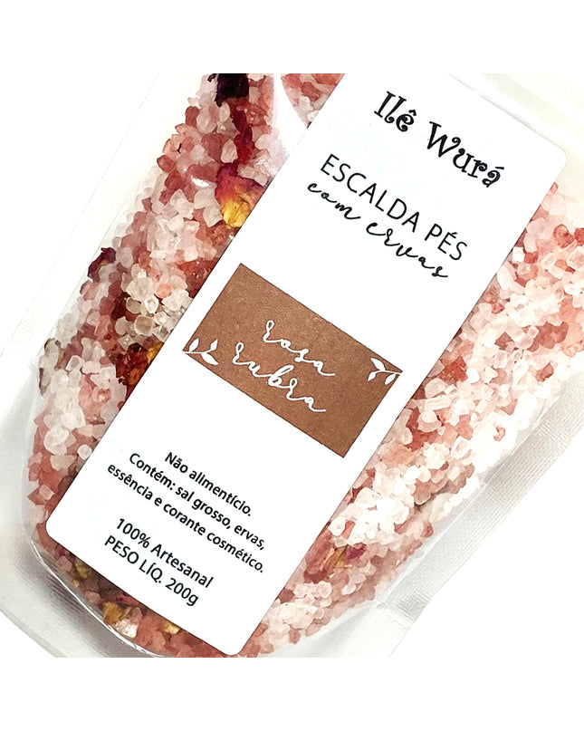 Escalda Pés ROSA RUBRA - Combate a Depressão e atrai o Amor - Maolee