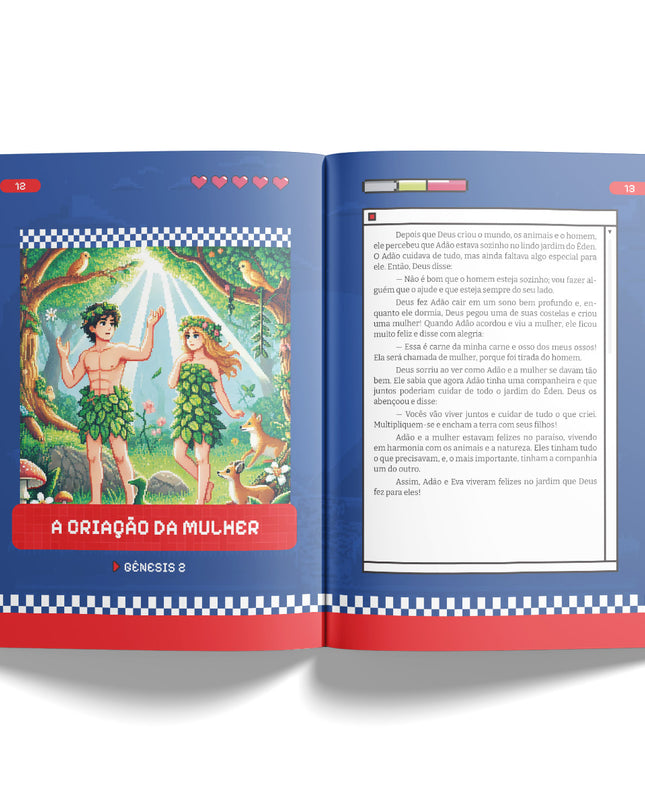 A Bíblia Em Pixel Art | A Bíblia Para Crianças Jovens Gamers - Maolee