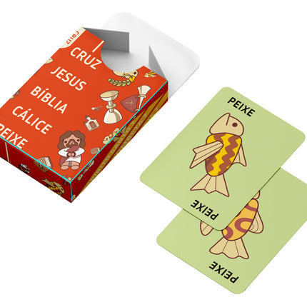 Jogo Bíblico - Cruz, Jesus, Bíblia, Cálice, Peixe - Maolee