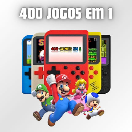 Mini Game com 400 Jogos, Cor Aleatória - Maolee