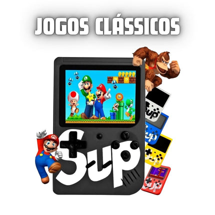 Mini Game com 400 Jogos, Cor Aleatória - Maolee