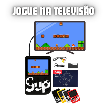Mini Game com 400 Jogos, Cor Aleatória - Maolee
