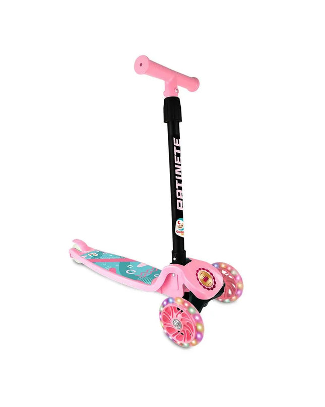 Patinete Com Led, Rosa - Maolee